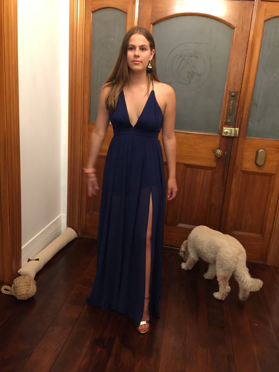Navy Ball Dress FOR SALE