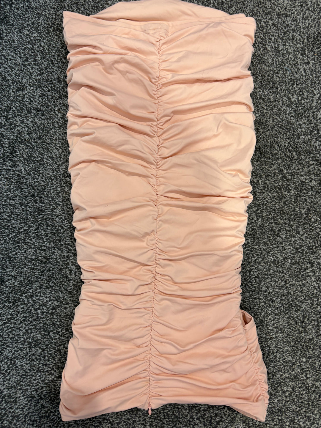 Pink Strapless Ruched Mini FOR SALE - First Date Rentals