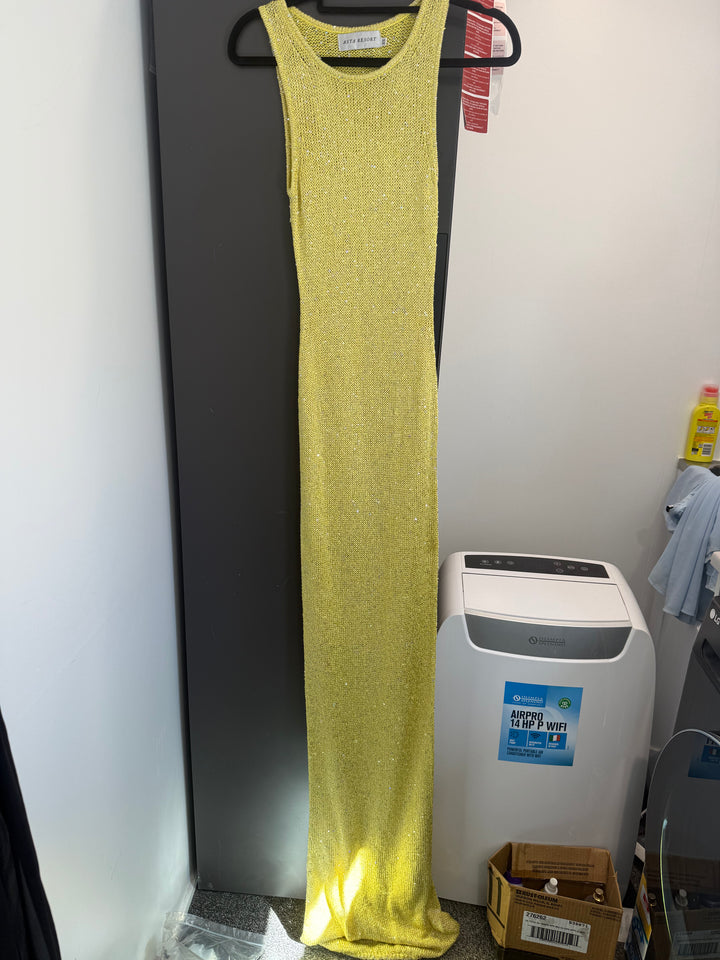 Natalia Dress (Chartreuse Yellow) FOR SALE
