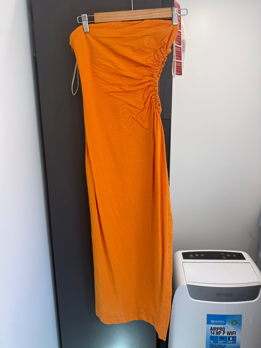 Selena Strapless Midi (Nectarine) FOR SALE