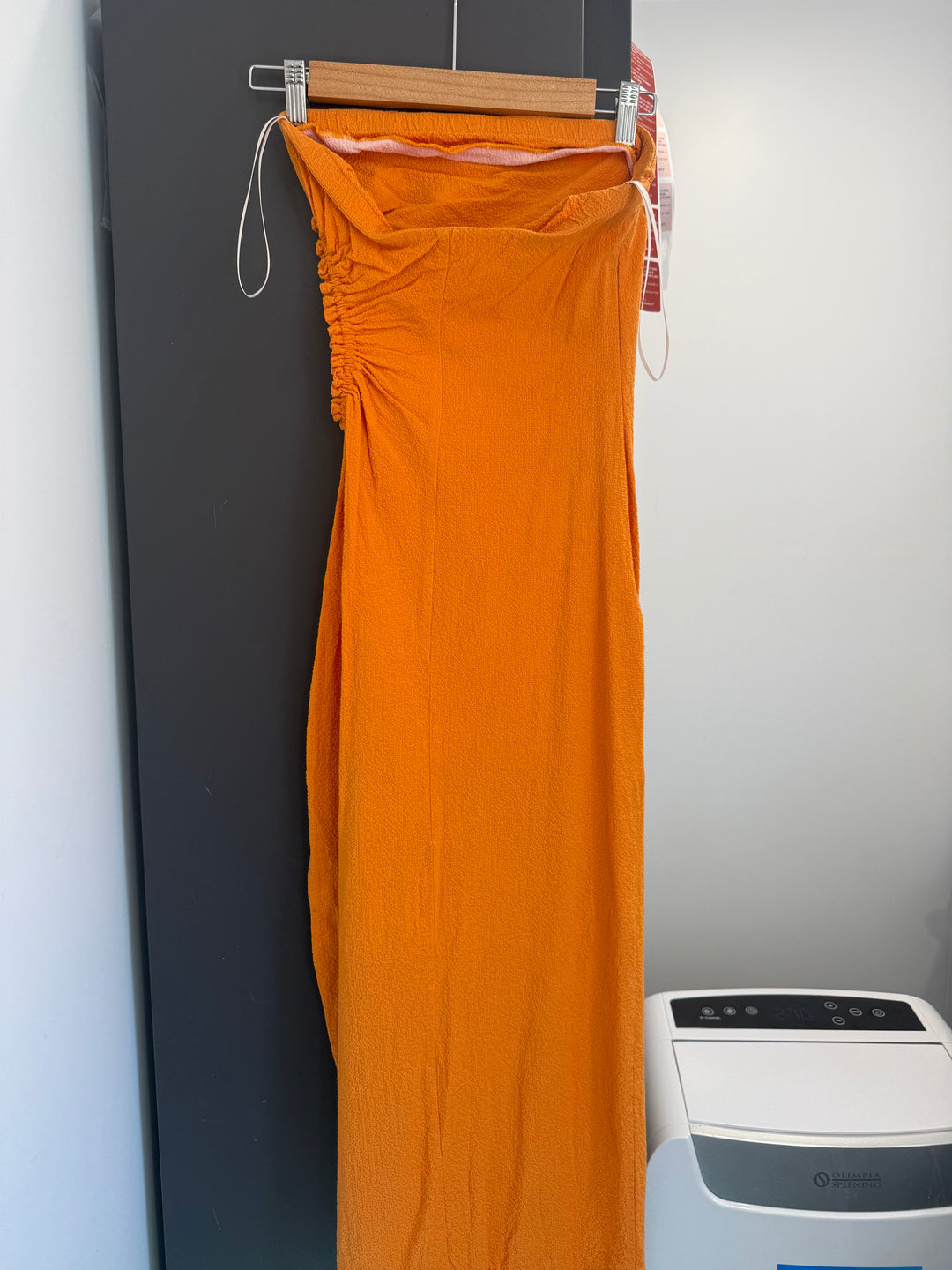 Selena Strapless Midi (Nectarine) FOR SALE