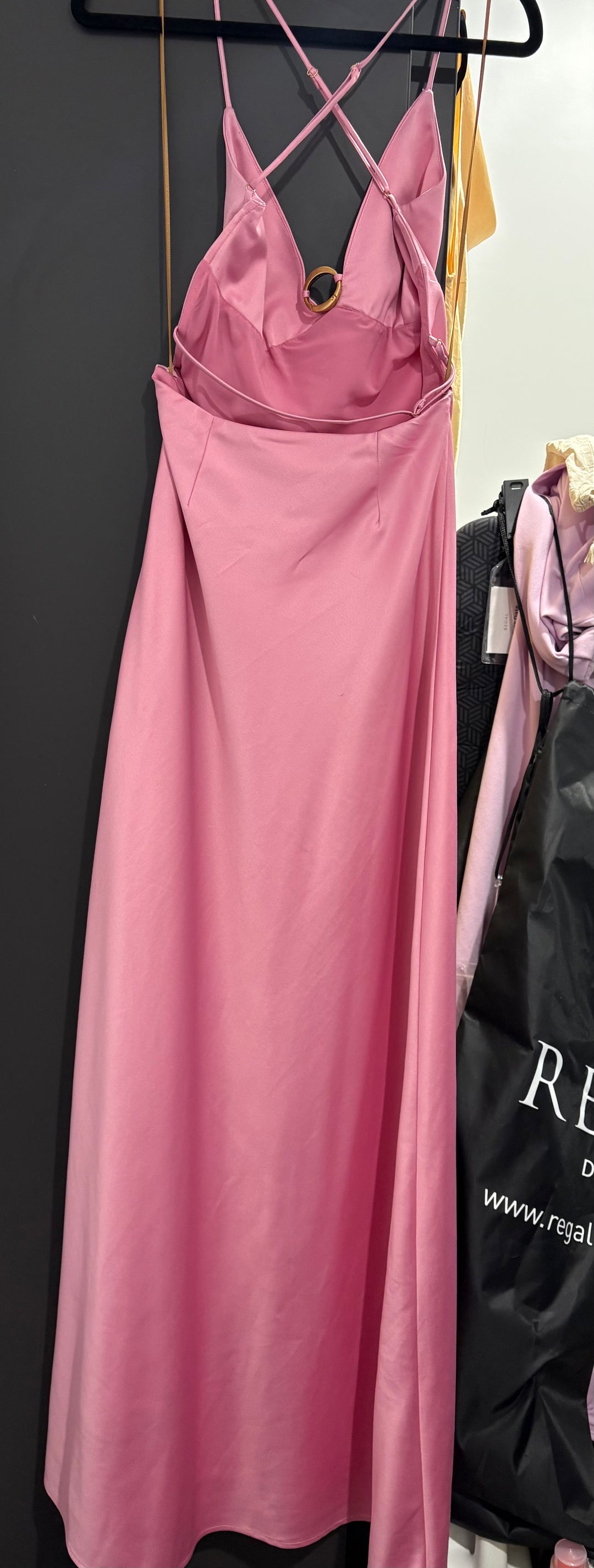 Liquid Asset Slip Dress (Pink) FOR SALE - First Date Rentals