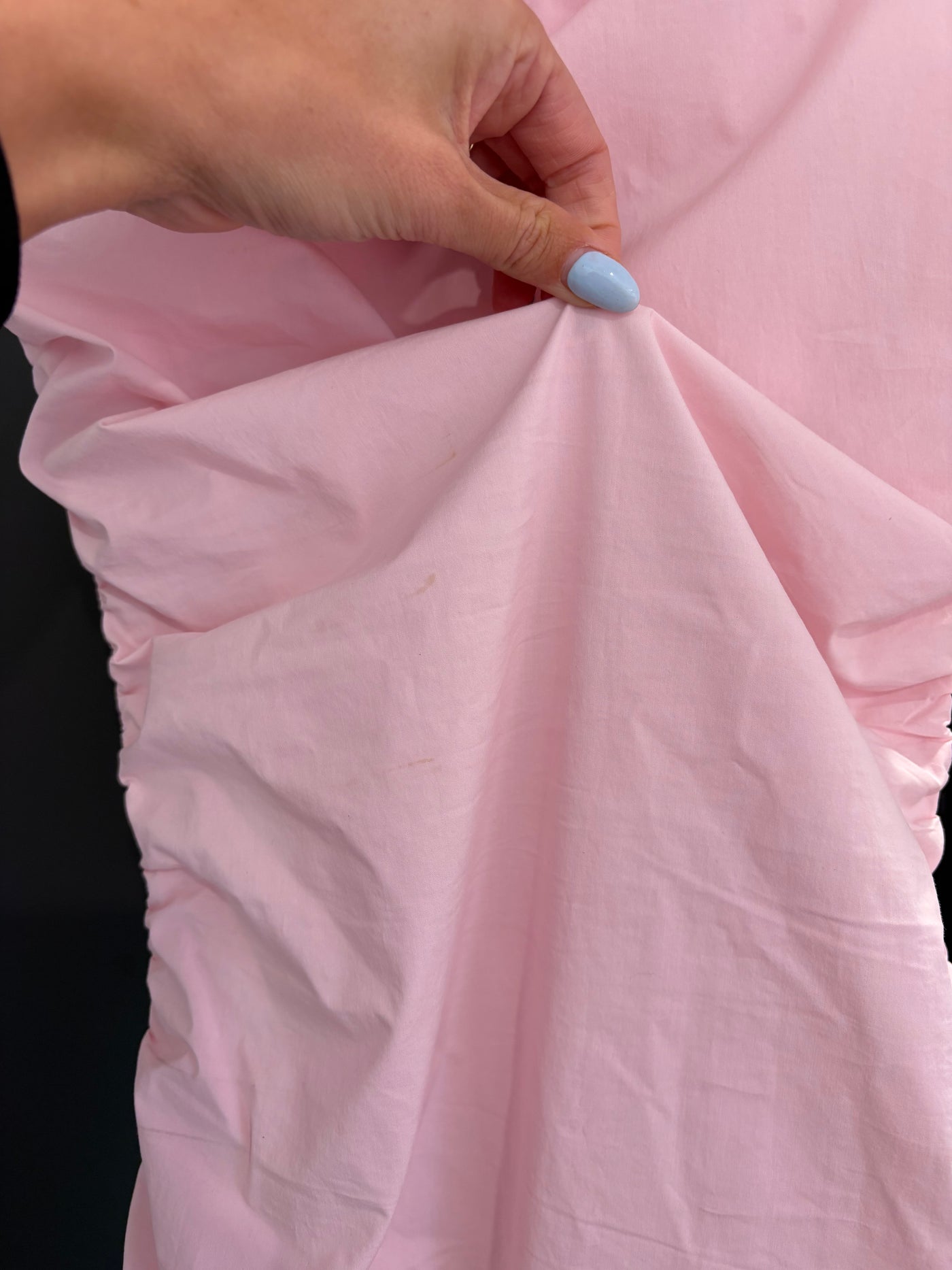 One Shoulder Ruched Midi (Candy Pink) FOR SALE