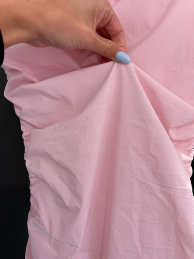 One Shoulder Ruched Midi (Candy Pink) FOR SALE