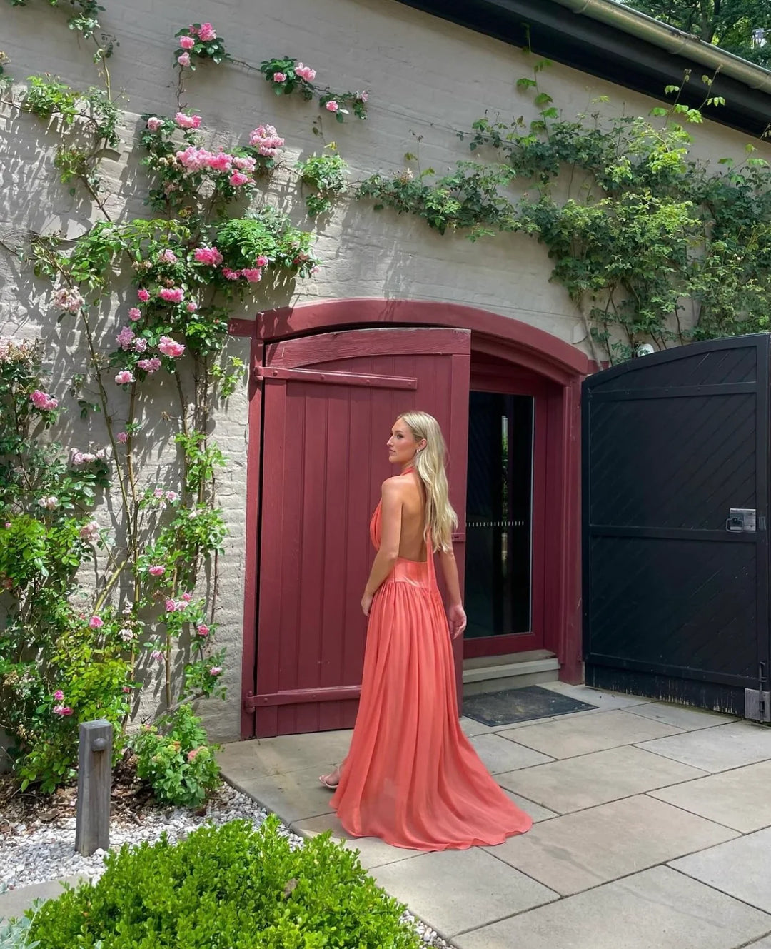 Serena Dress (Coral)