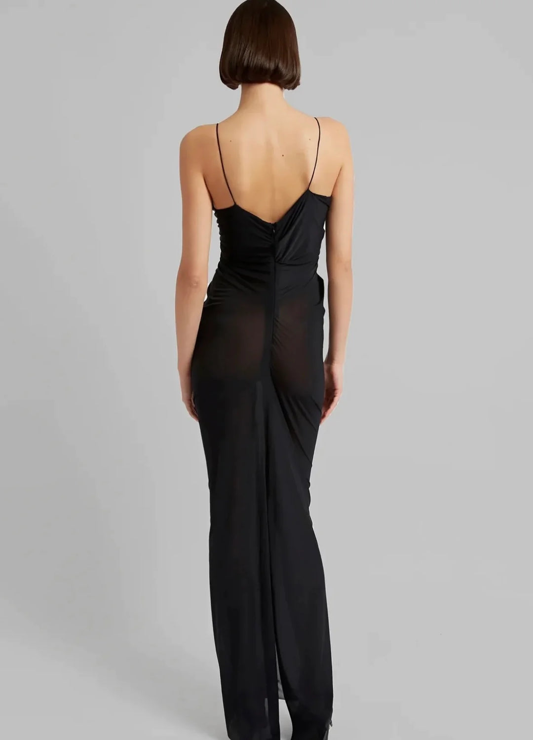 Molded Venus Dress (Black) - First Date Rentals