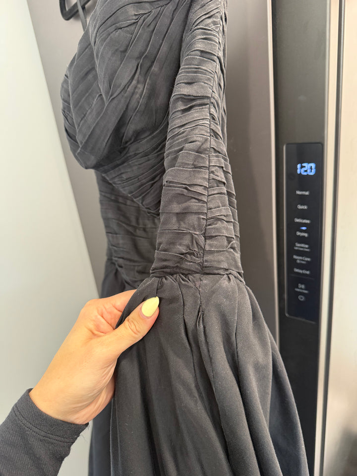 Violette Bubble Hem Maxi Dress (Black) FOR SALE