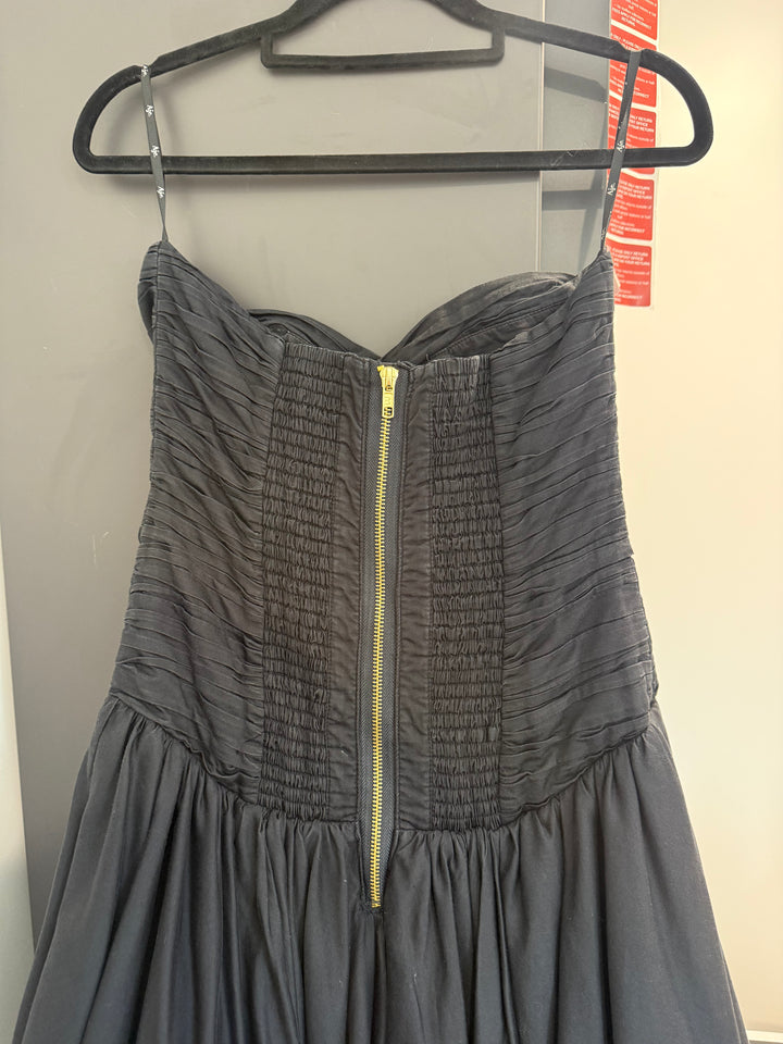 Violette Bubble Hem Maxi Dress (Black) FOR SALE