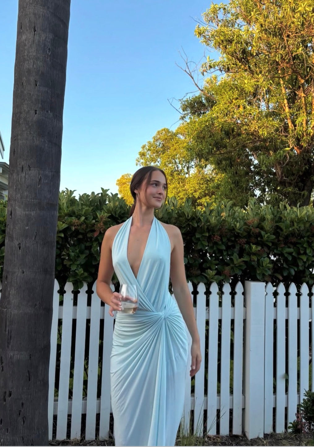 Clementine Twist Dress (Artic Blue)