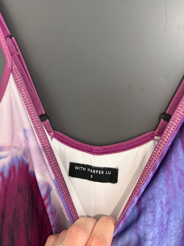 Indigo Blossom Slip Dress FOR SALE