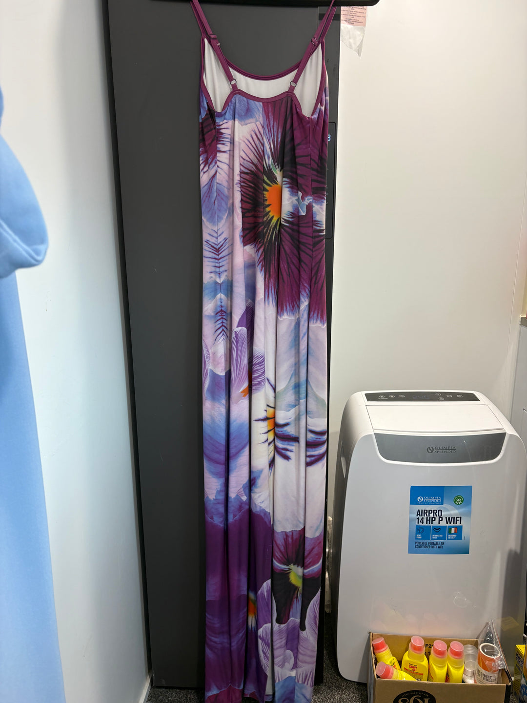 Indigo Blossom Slip Dress FOR SALE