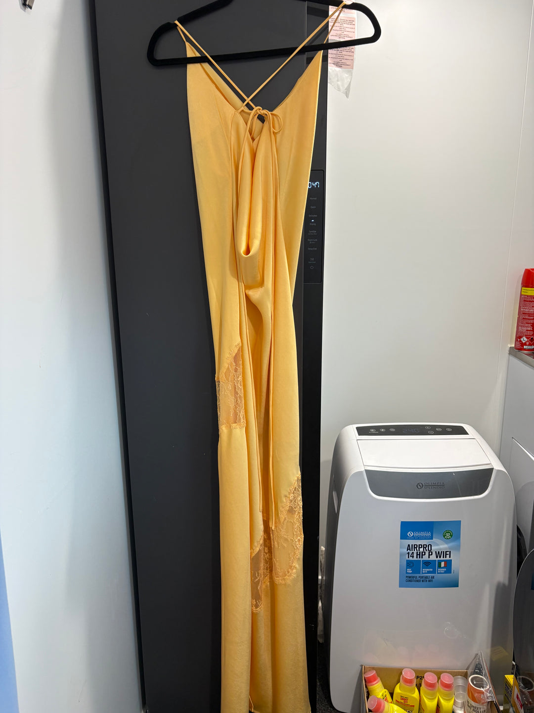 Chandra Lace Detail Dress (Yellow) FOR SALE