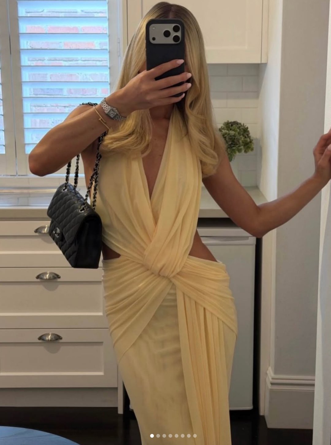 Charlize Halter Maxi (Lemon Cream)