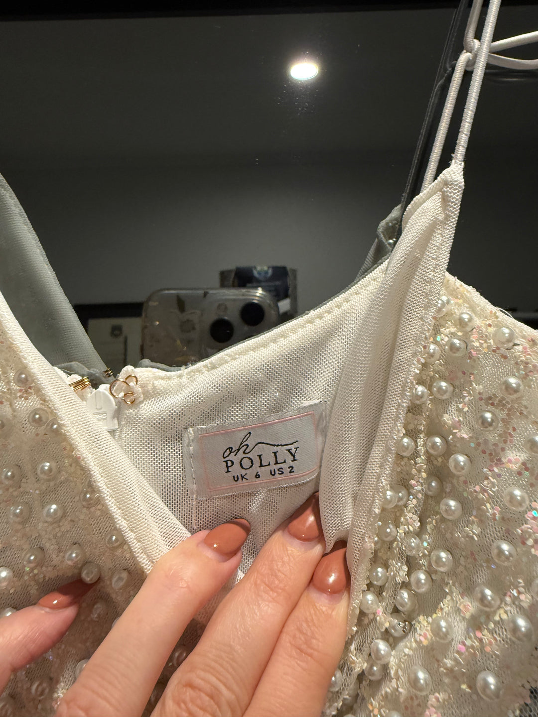 White Glitter Mini FOR SALE