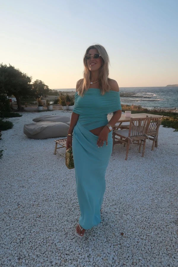 Nico Dress (Aquamarine) - First Date Rentals