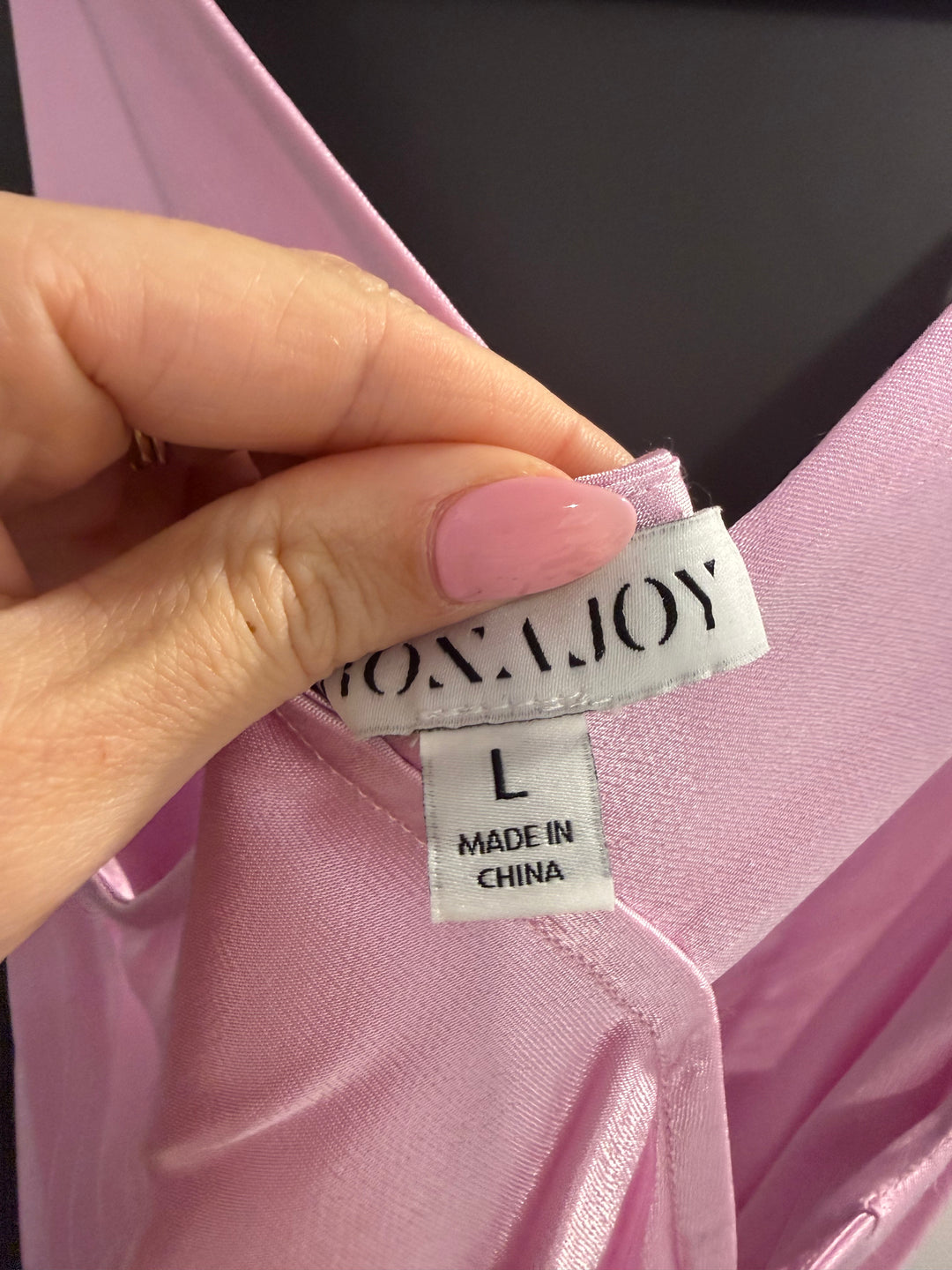 LA LUNE PLUNGED SLIP MINI DRESS (PEONY) FOR SALE