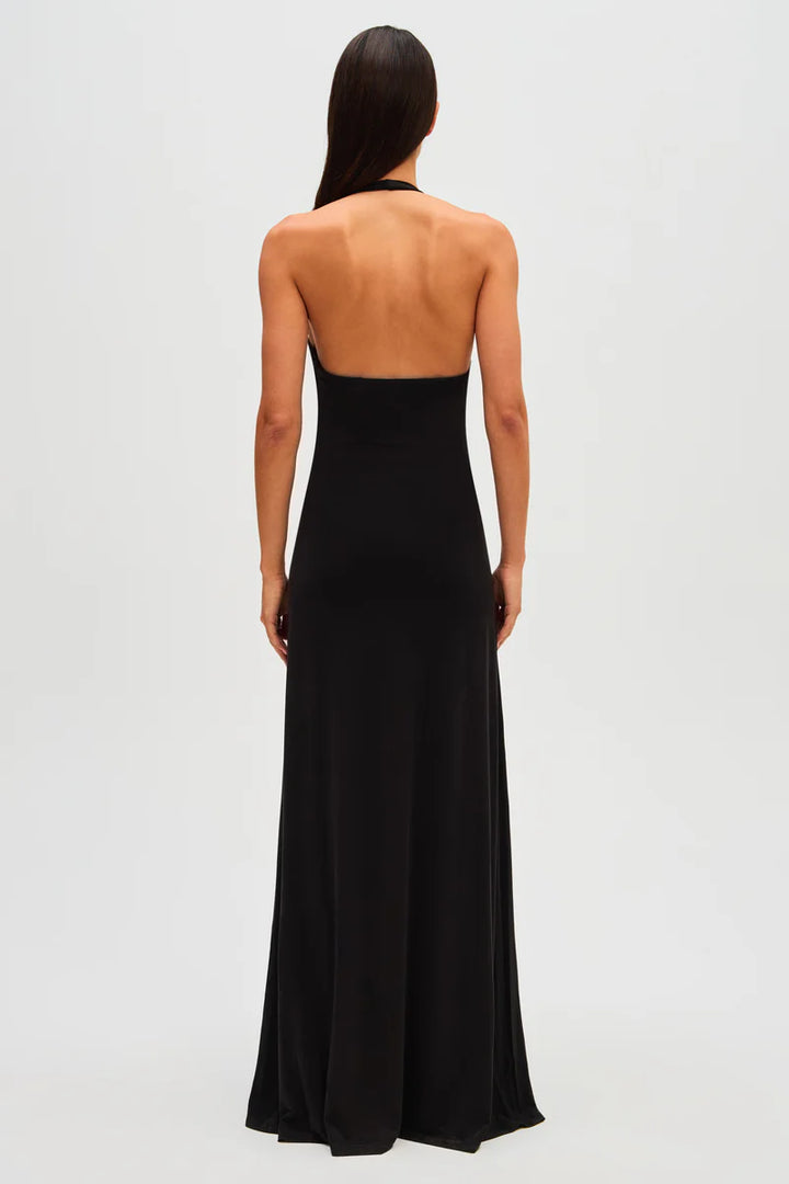 Jennifer Cupro Maxi (Black) - First Date Rentals