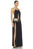 Belted Belt Maxi Dress (Black)