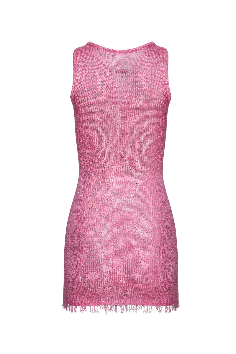 Natalia Mini Dress (Pink) - First Date Rentals