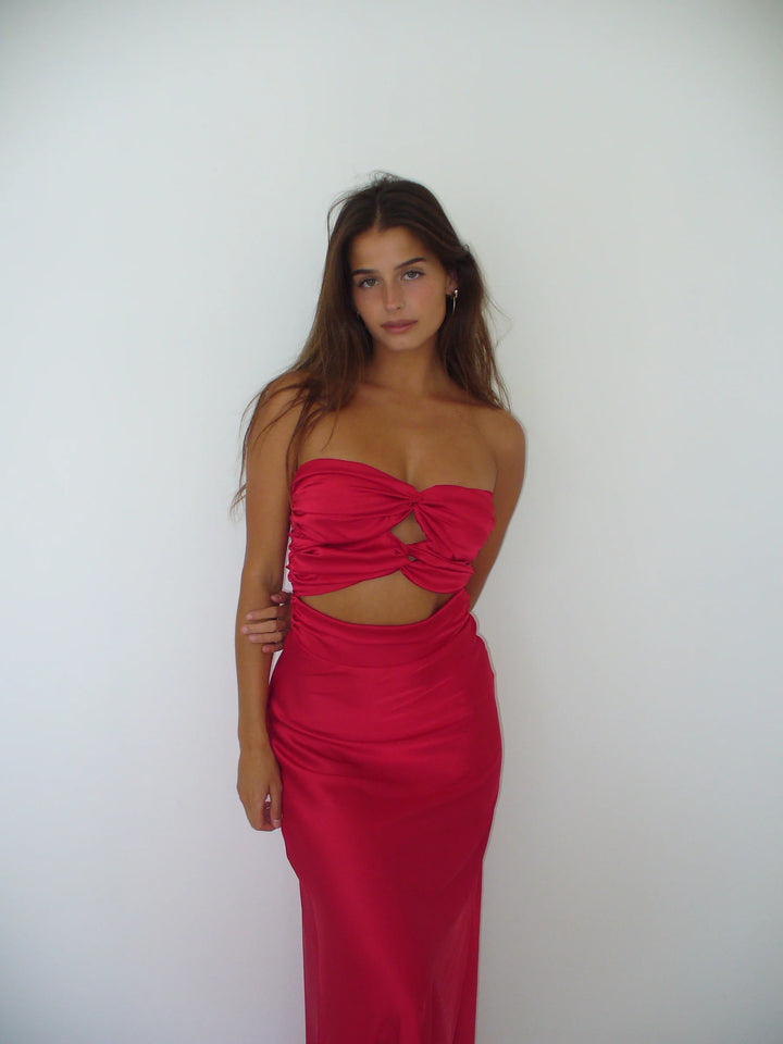 Inka Gown (Wine) - First Date Rentals