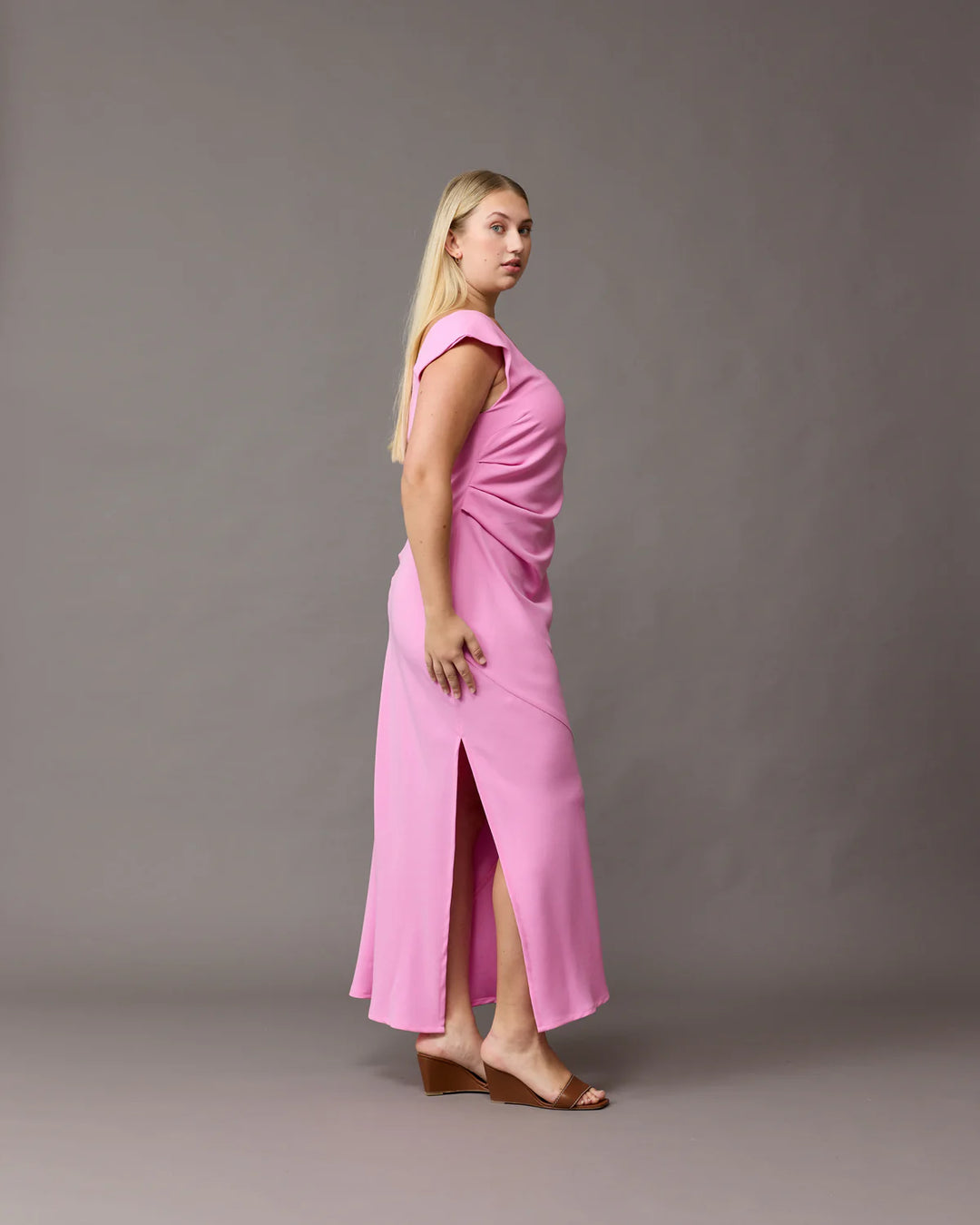 Cameron Dress (Pink) - First Date Rentals