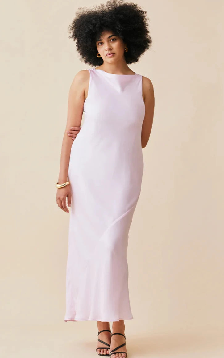 Firebird Cowl Gown (Pink) - First Date Rentals