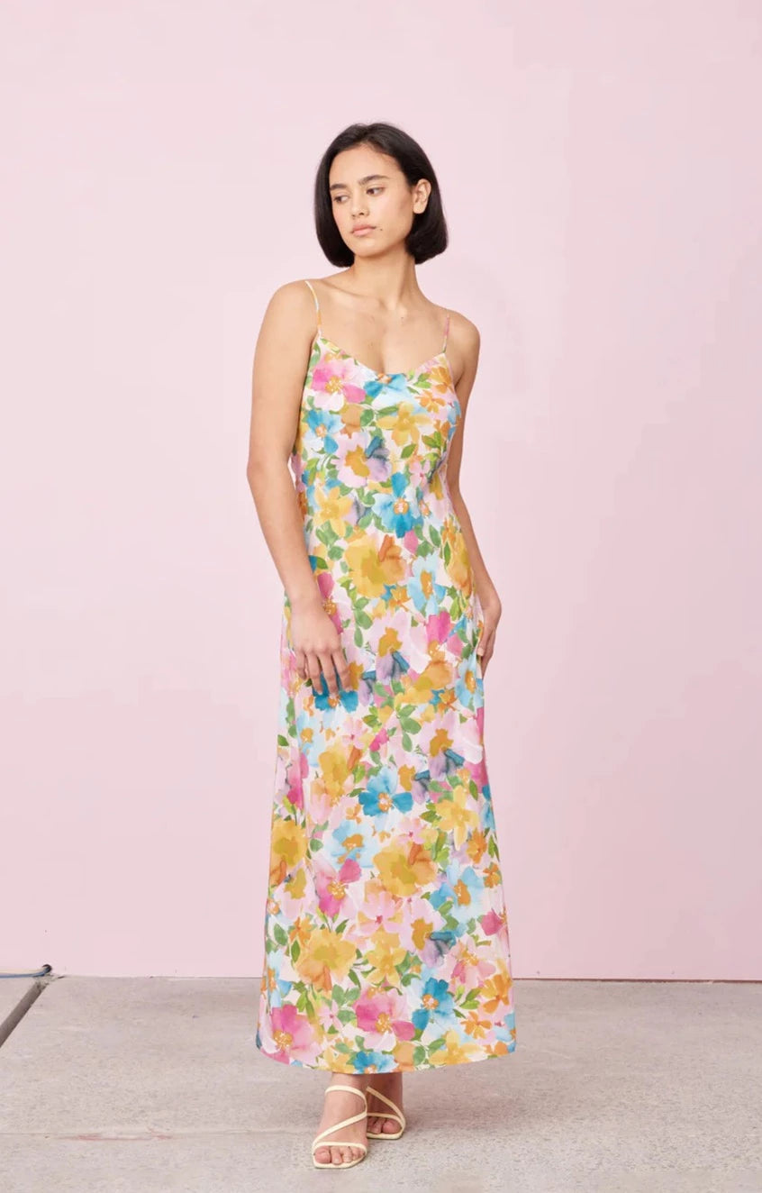 Emelie Silk Slip (Lolly Floral) - First Date Rentals