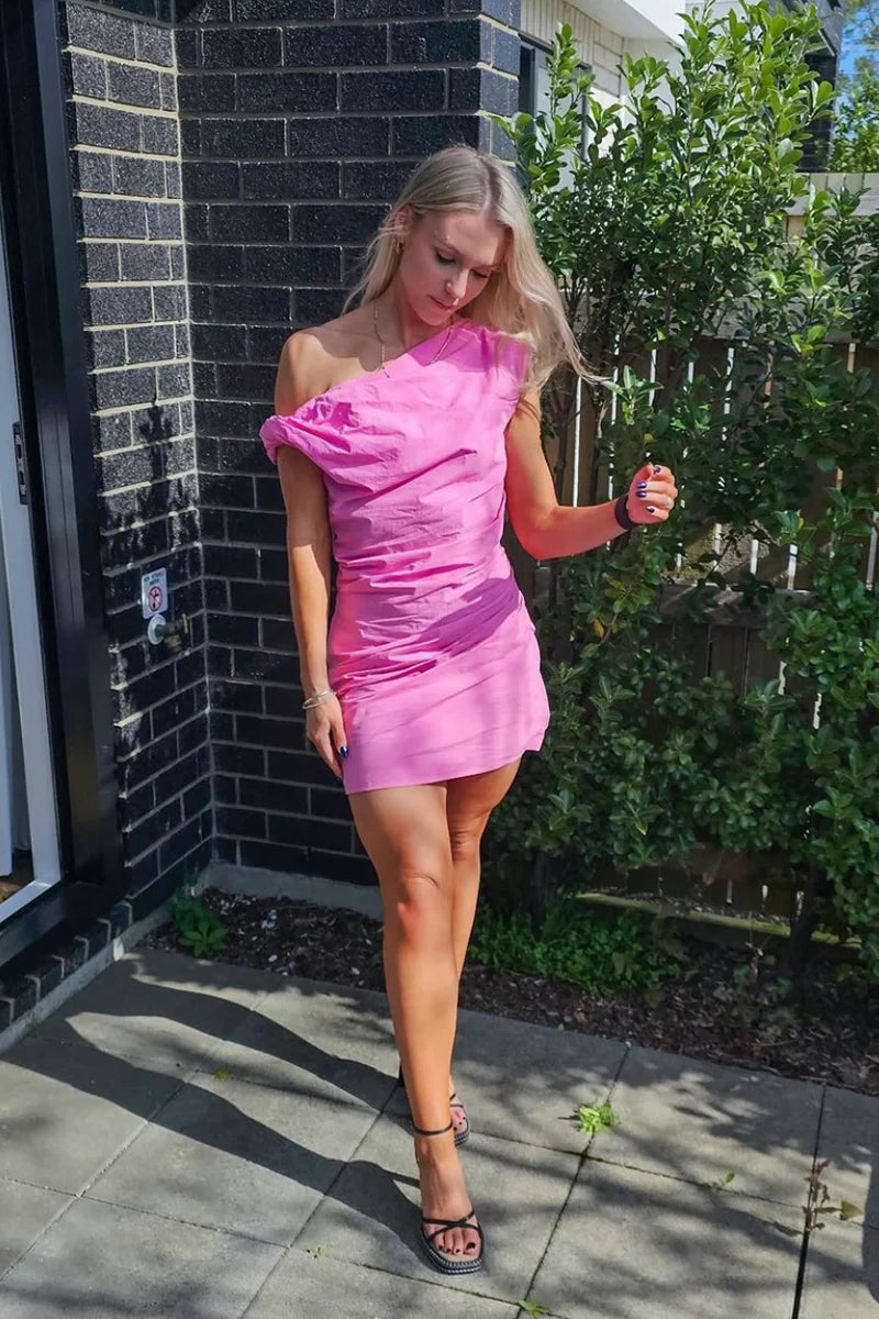 Remmy Dress (Pink/ Purple) - First Date Rentals