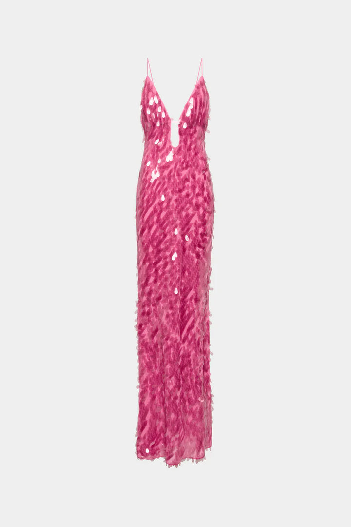 Sapphire Sequin Dress (Fuchsia)