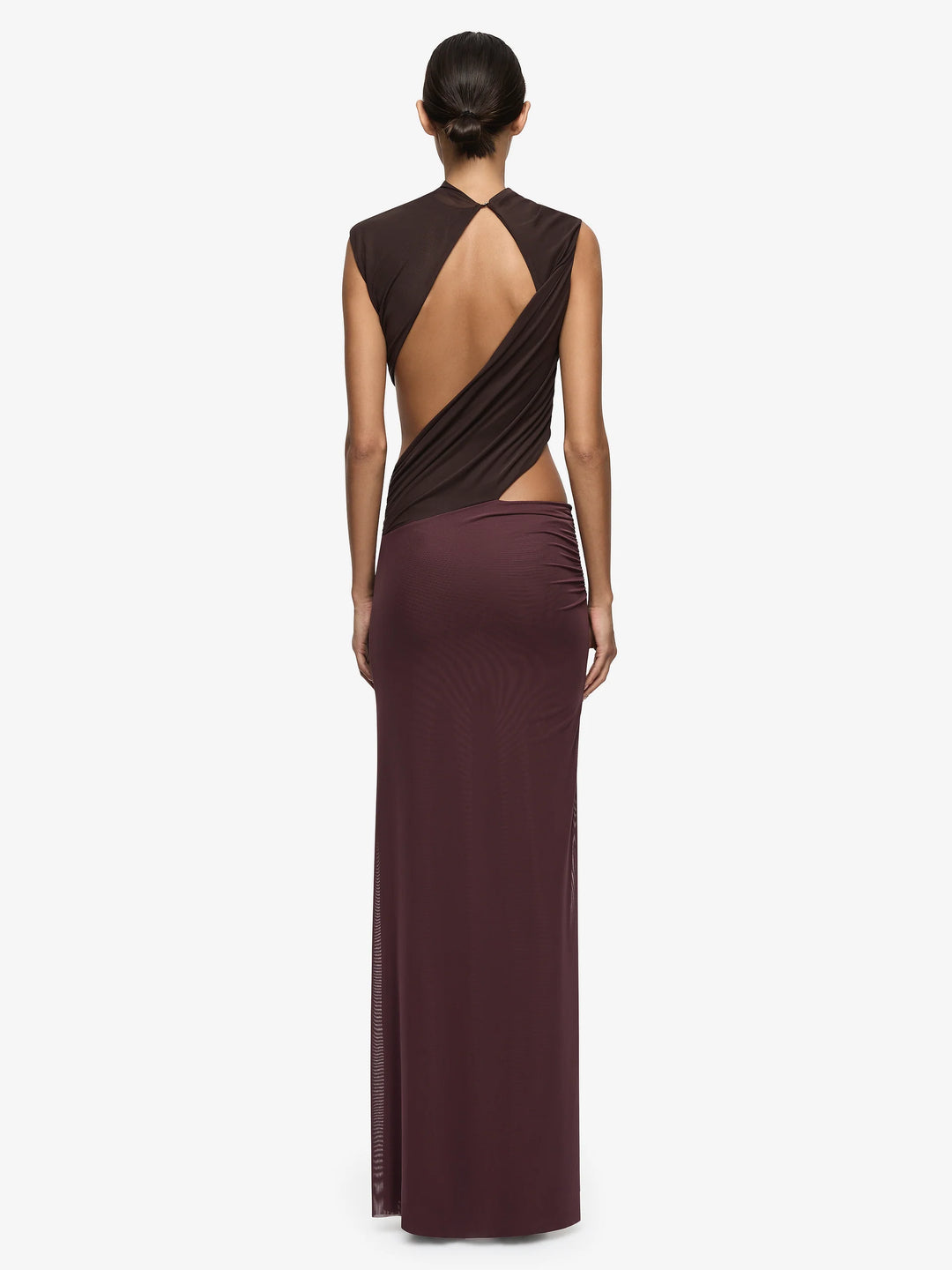 Conni Asym Midi (Aubergine/ Brown)
