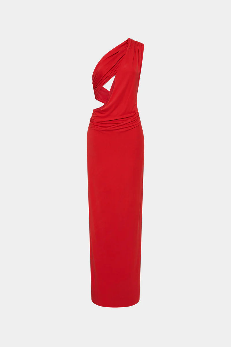 Solstice Cupro Maxi (Red)