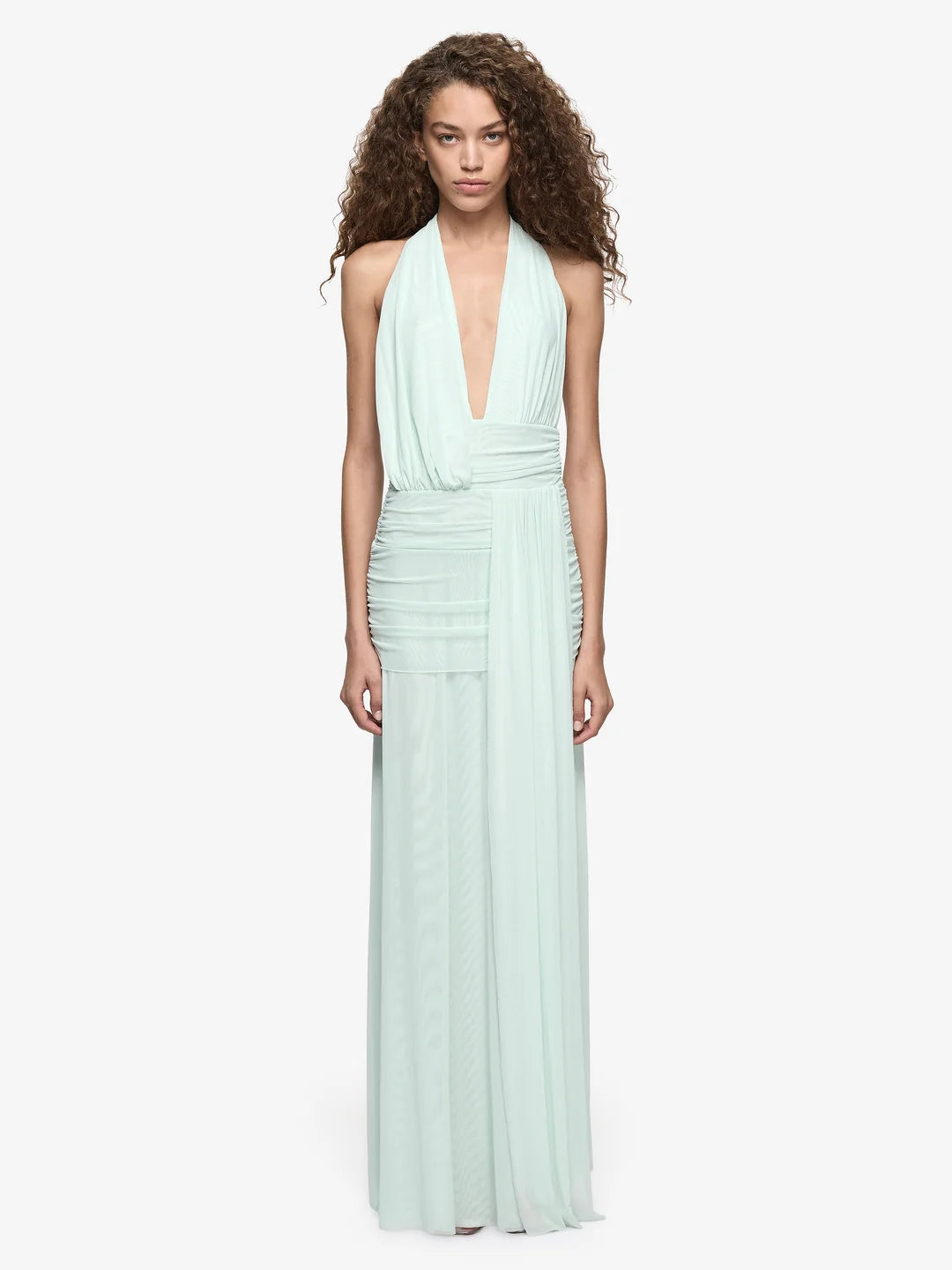 Wren Drape Dress (Spearmint)