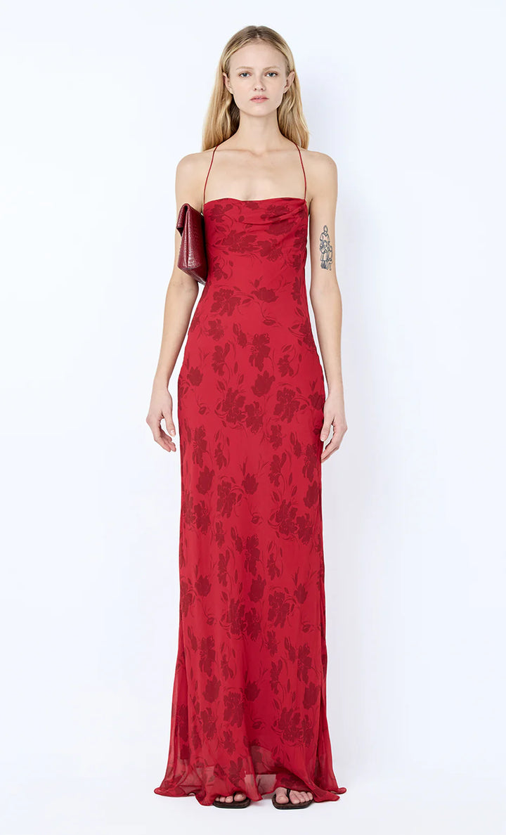 Ruby Slip Maxi Dress (Cherry)