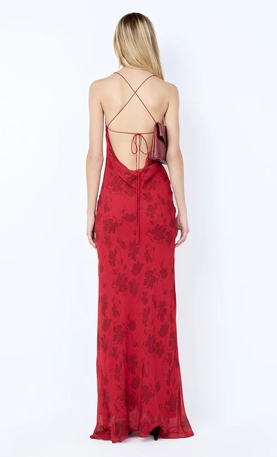 Ruby Slip Maxi Dress (Cherry)