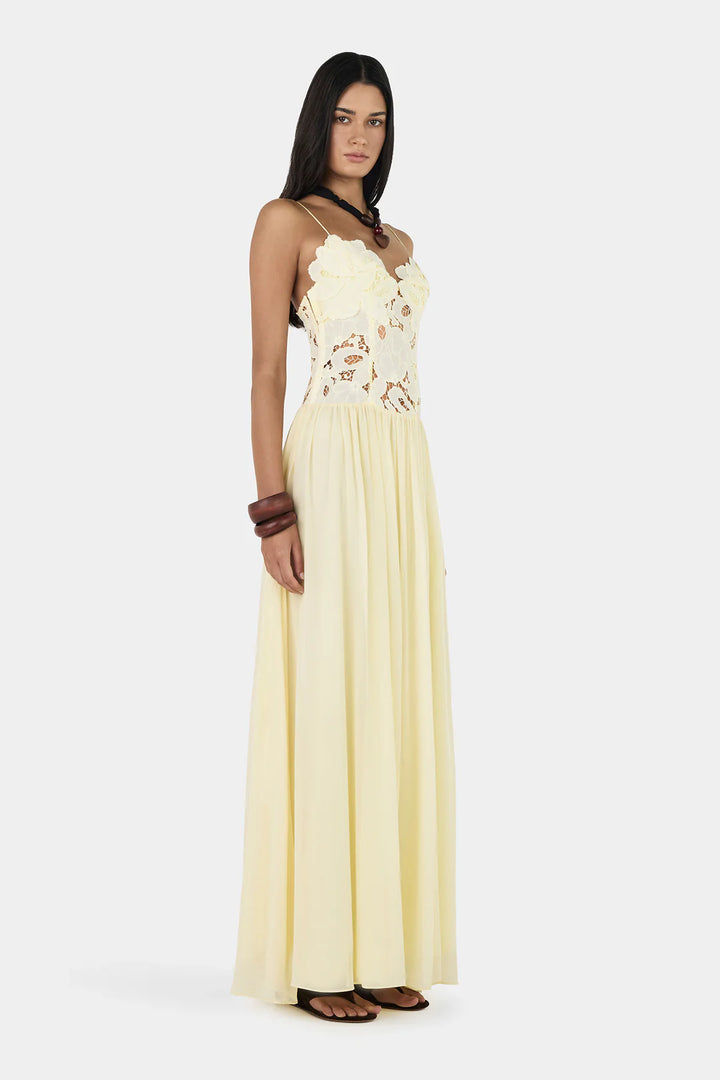 Stephanie Maxi Dress (Butter)