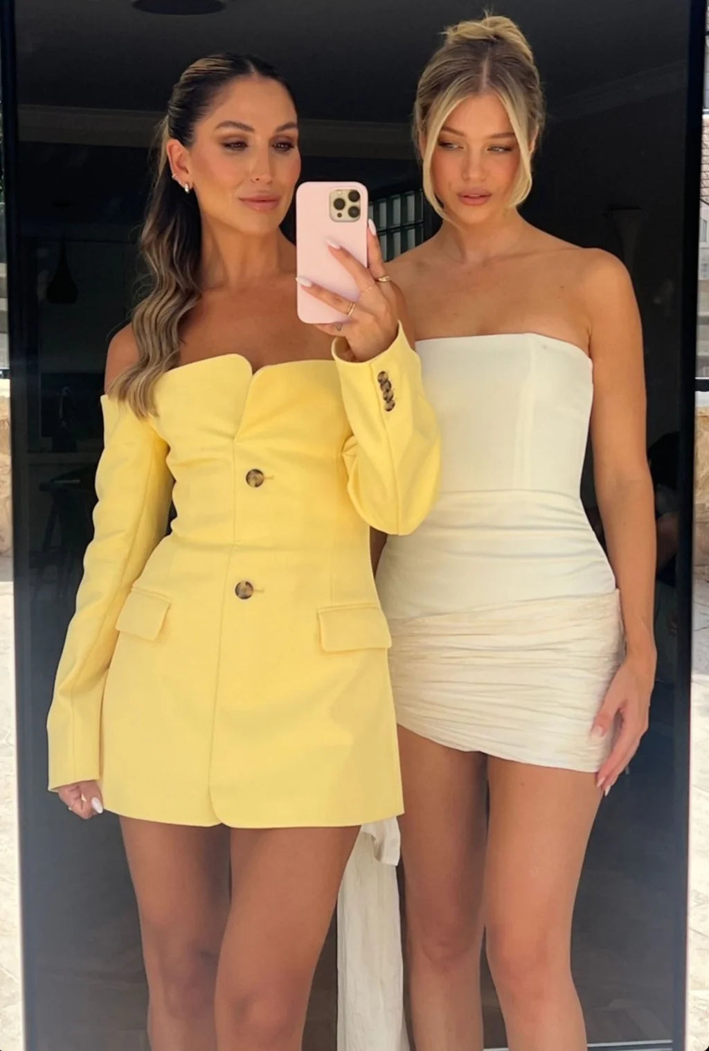 Sandrine Tailored Mini (Yellow) - First Date Rentals