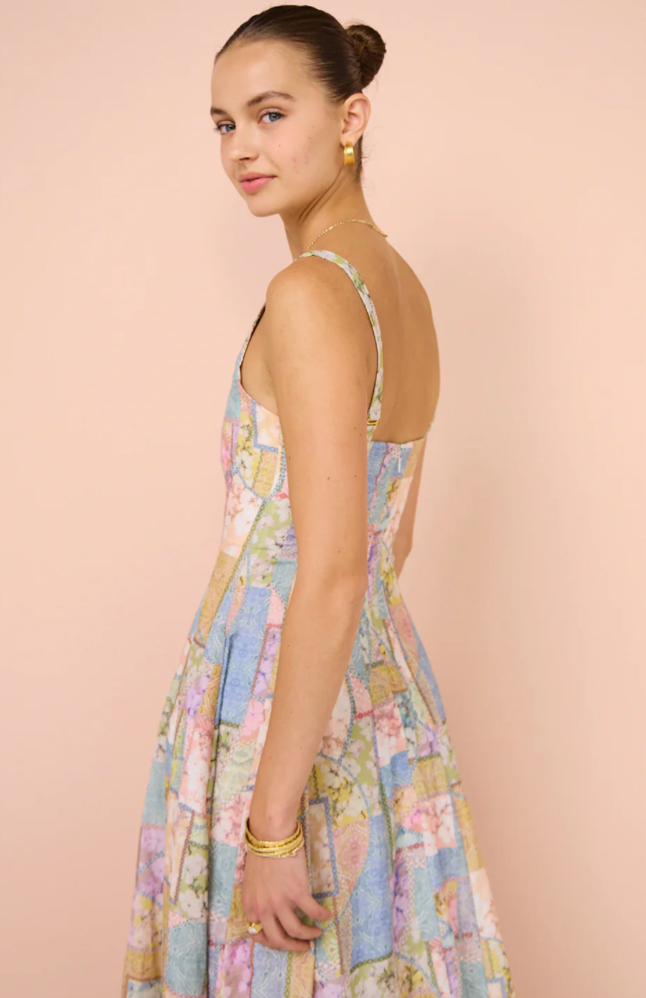 Claudette Dress (Brindle print) - First Date Rentals