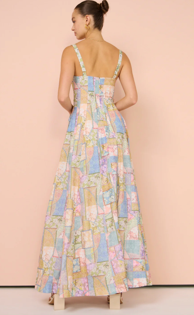 Claudette Dress (Brindle print) - First Date Rentals