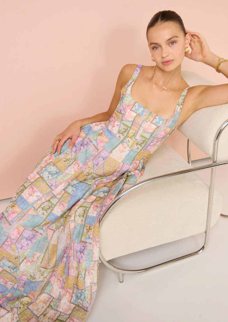 aqua blu claudette dress The Aqua Blu Claudette Dress in Amarylis Print is a luxurious statement piece made for special occasions. Nedlands | Toorak | Manly