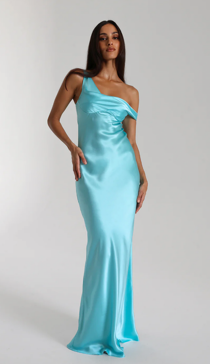 Monika Gown (Turquoise) - First Date Rentals