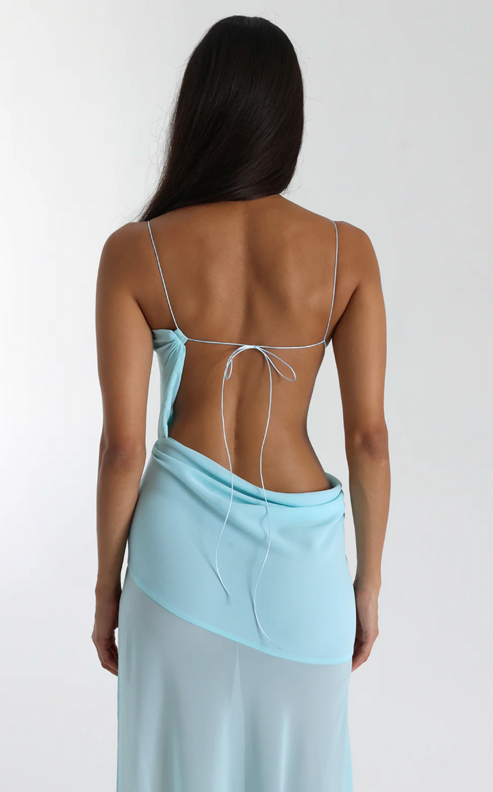 Dahlia Dress (Baby Blue) - First Date Rentals