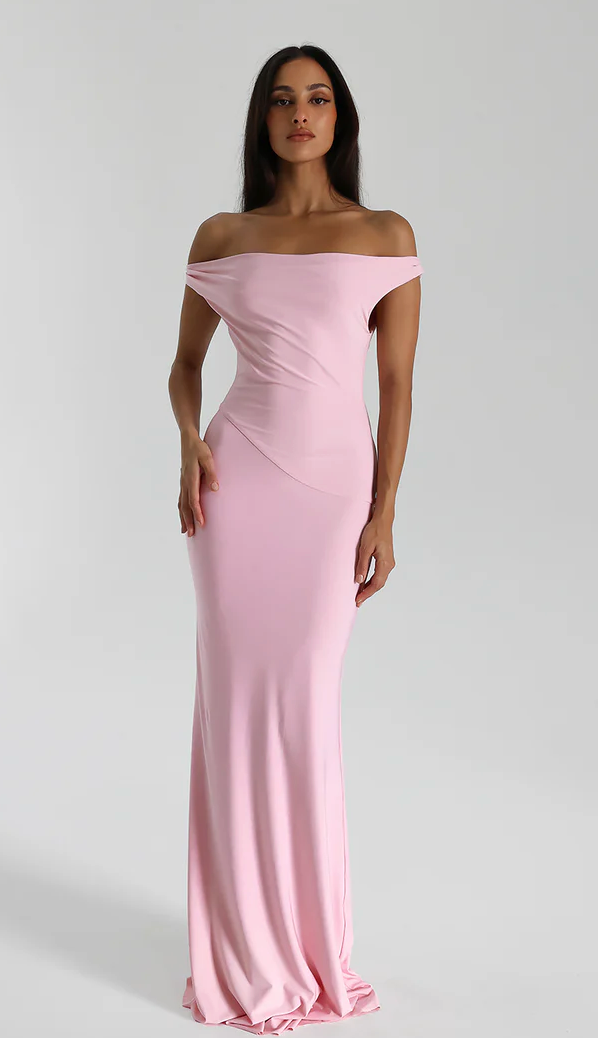 Bettina Gown (Pink) - First Date Rentals