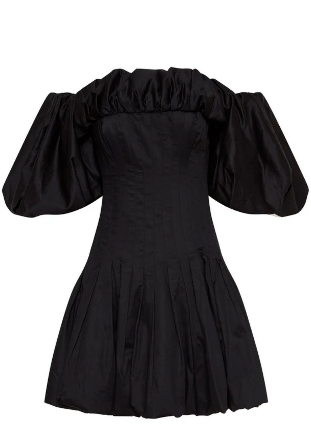 Arles Off Shoulder Mini Dress (Black) - First Date Rentals