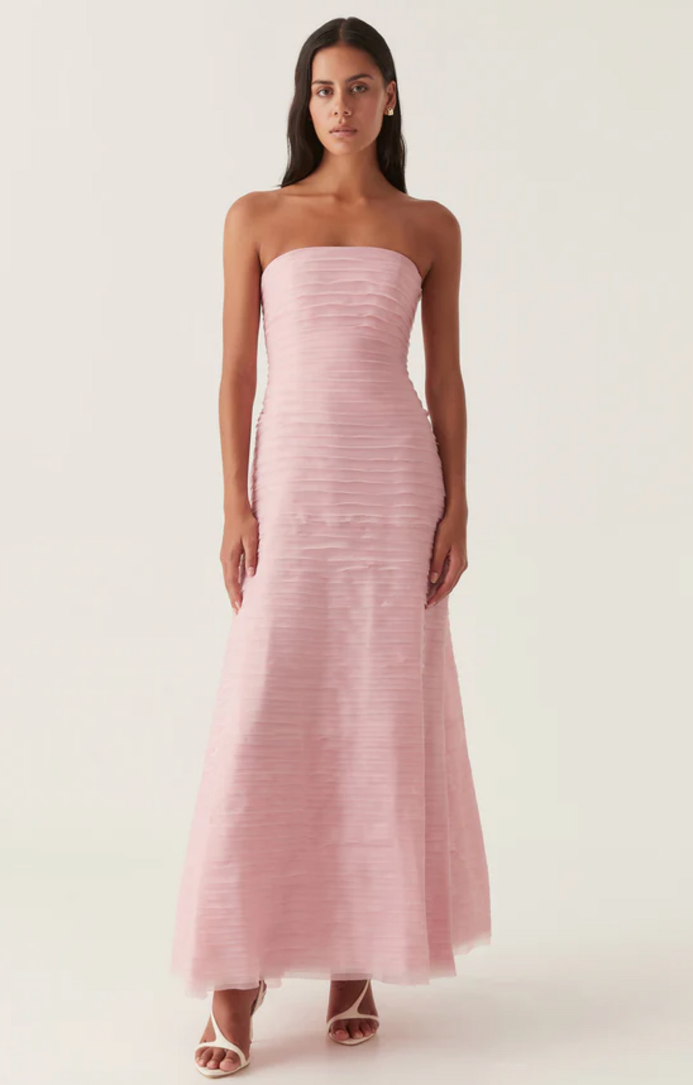 Soundscape Maxi Dress (Chalk Pink) - First Date Rentals