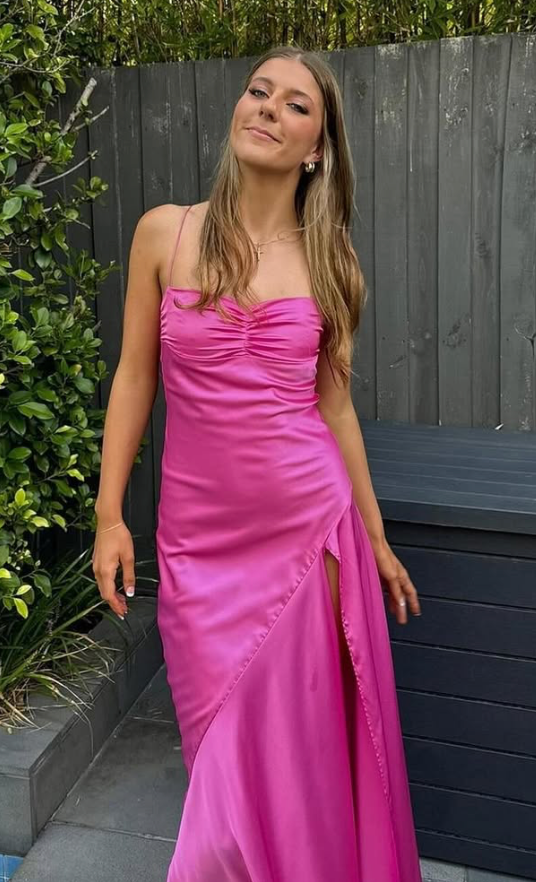 Gaia Gown (Pink) - First Date Rentals