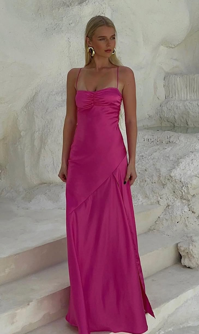 Gaia Gown (Pink) - First Date Rentals