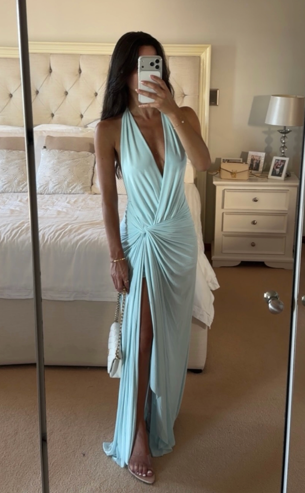 Clementine Twist Dress (Artic Blue)