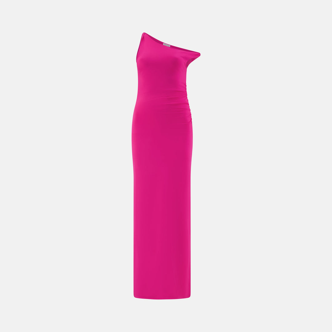 Twister Tank Dress Fuchsia) - First Date Rentals