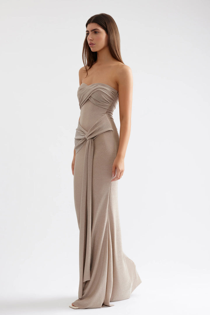 Tiffany Dress (Champagne) - First Date Rentals