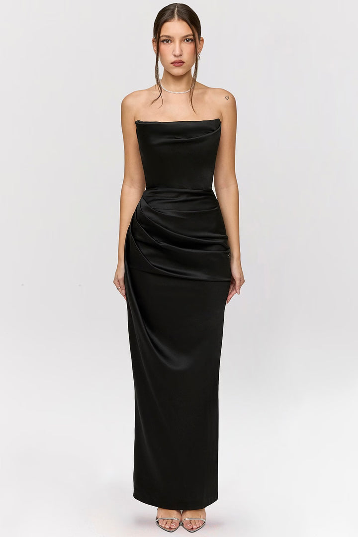 Adrienne Maxi (Black) - First Date Rentals